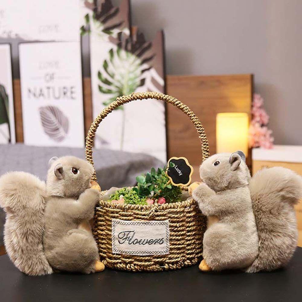 Nuts Wild Animal Plush Pillow Squirrel Plush Toys Plush Animal Toy Squirrel Plush Doll Stuffed Toys