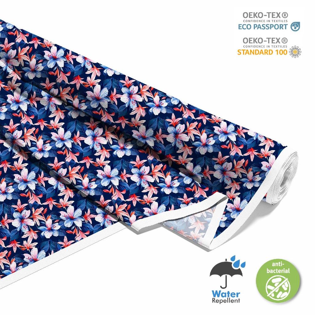 Outdoor Dekostoffe Oxford - Motiv Blumen I Dx5335