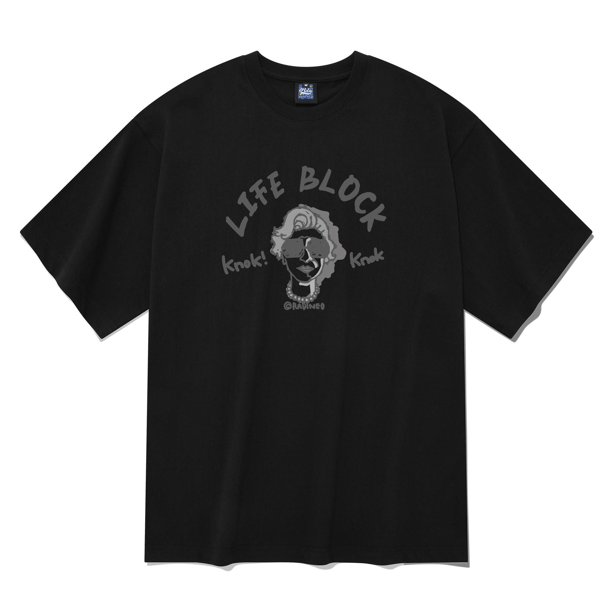 Radineo Life Block Short Sleeve T-Shirt Black L