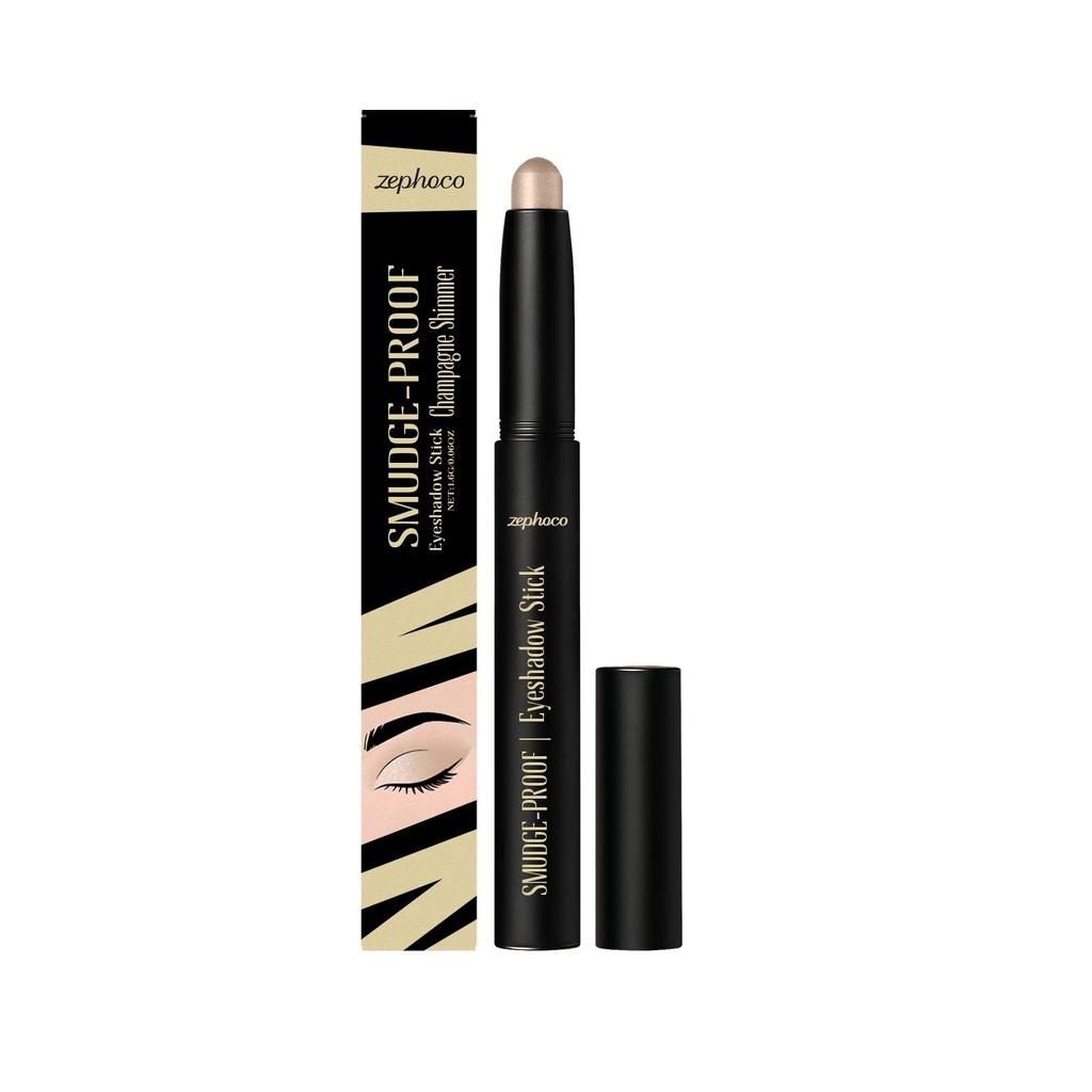 2PCS Vibrant  Eyeshadow Stick Long-Lasting Shimmery and Glittery Eye Makeup Easy-to-Apply Smudge-Proof and Waterproof Eye Shadow Pencil