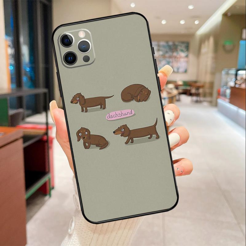 Dachshund Dog Phone Case For iPhone 16 15 14 11 12 13 17 Pro Max mini 15 Plus 16e 17 Air Protective Cover