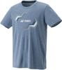YONEX UniDry Short Sleeve Felt Blue XO T-Shirt (Fit Style) (590)