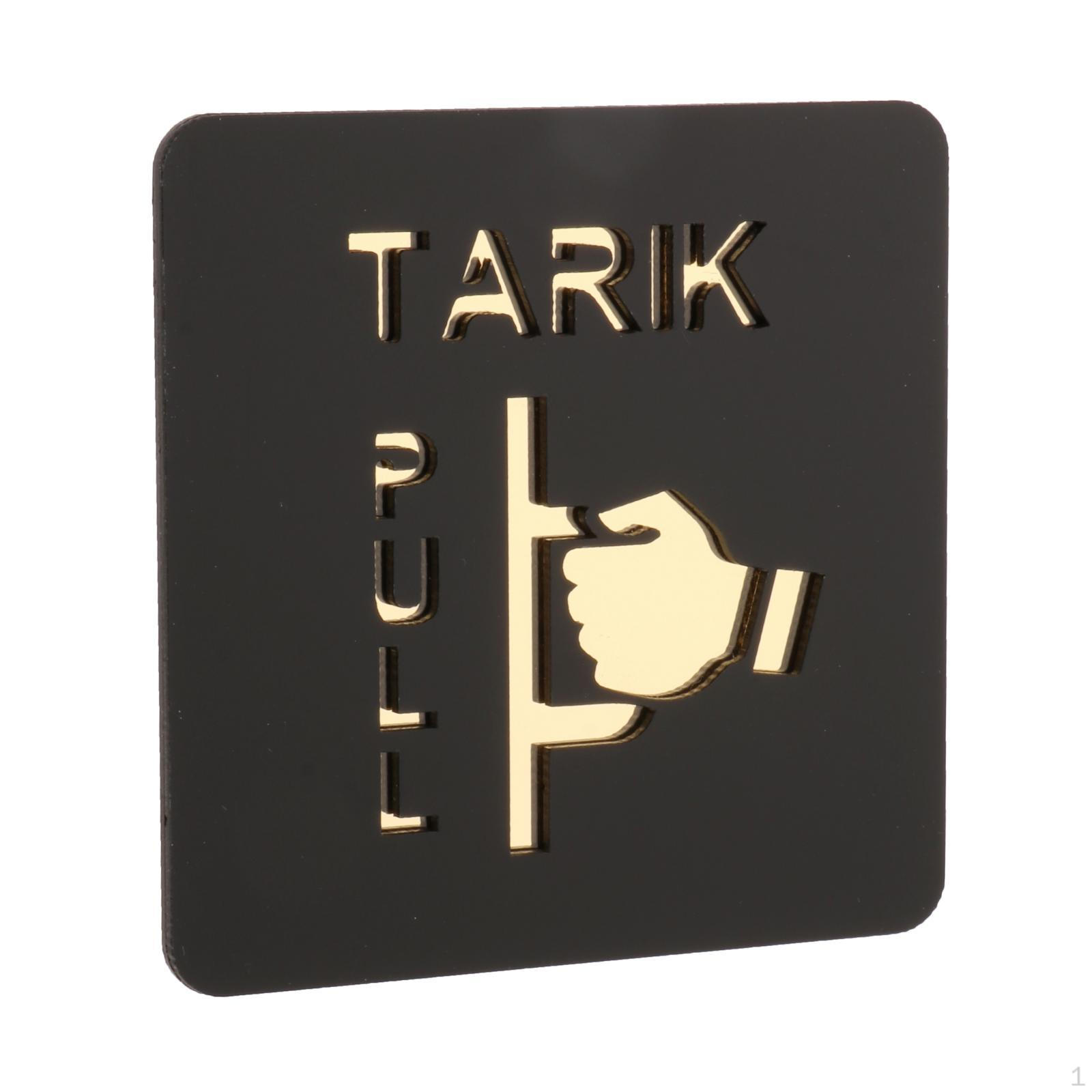 

Door Push Pull Signs, Signage, Funny Acrylic Sticker, Sign, for Style A Tarik