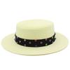 High-quality women's flat-top Panama straw hat summer explosion sunscreen top hat new hat stall