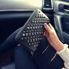 2026 Women's Trendy Retro Rivet Zipper Leather Wallet Clutch