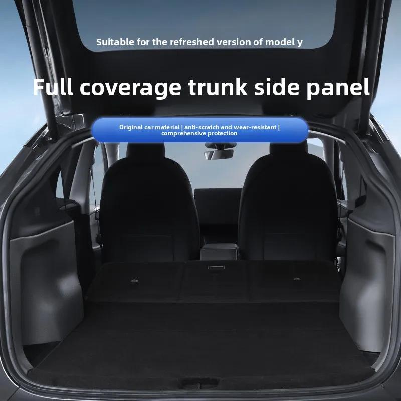 Car Sticker For Tesla Model Y Juniper YL 2025 6-seater Sides Trunk Protective Panel Trunk Left and Right Protective Panel Car Mo