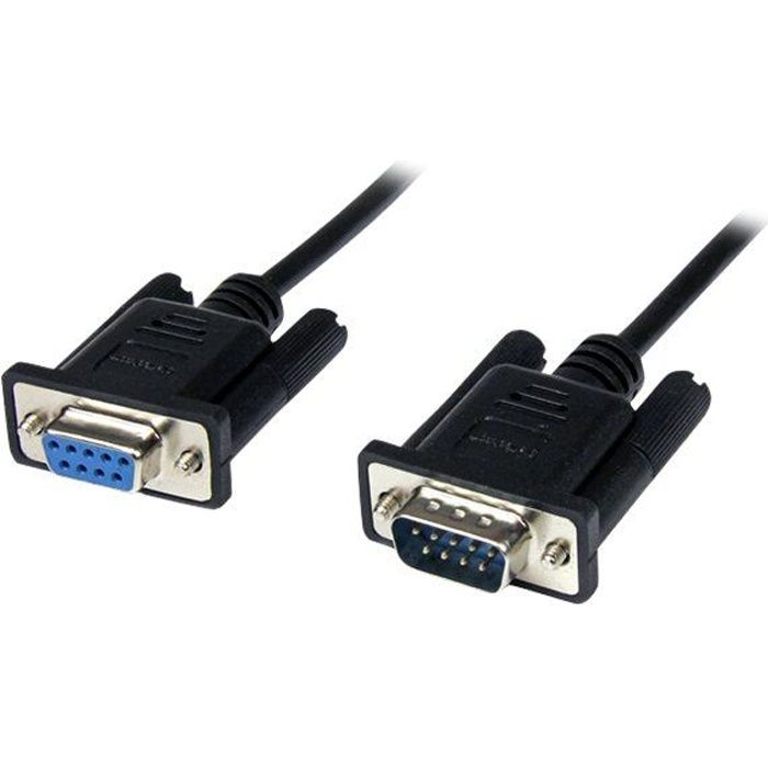 Câble Null Modem Croisé Série RS232 DB9 - STARTECH - 1 M - Noir