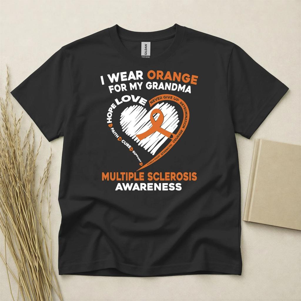 Multiple Sklerose T-Shirt MS T-Shirt Awareness T-Shirt Unterstützung Krankheits-T-Shirt Band