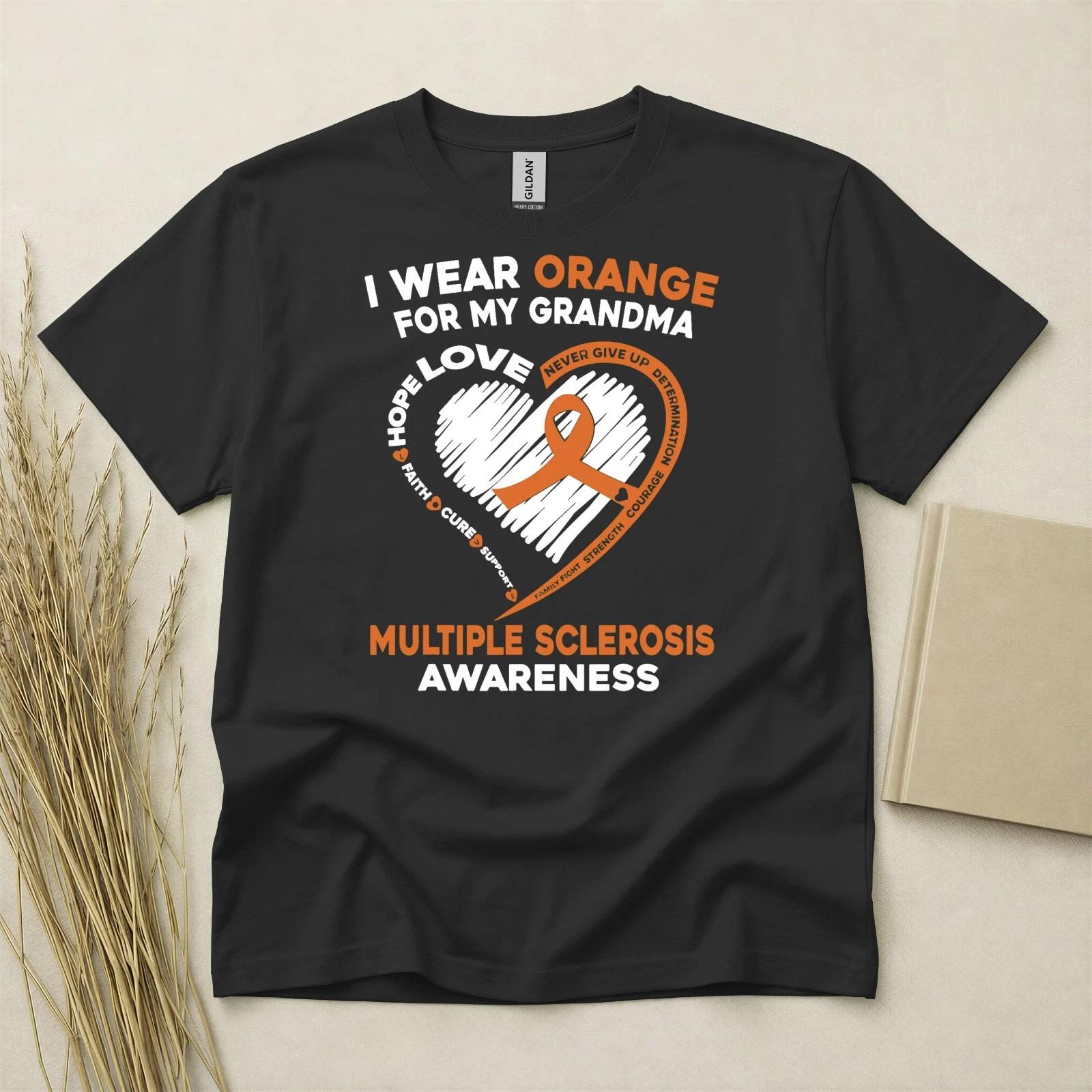 Multiple Sclerosis T Shirt Ms T Shirt Awareness Tee Support Illness Shirt Ribbon 3XL