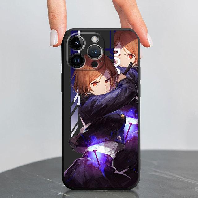 Black Soft Phone Case For Iphone 11 13 Pro 14 Pro Max Se 12 Mini Xs X 8 Plus 7 6s Xr 13pro 11 Pro Coque Jujutsu Kaisen Cover