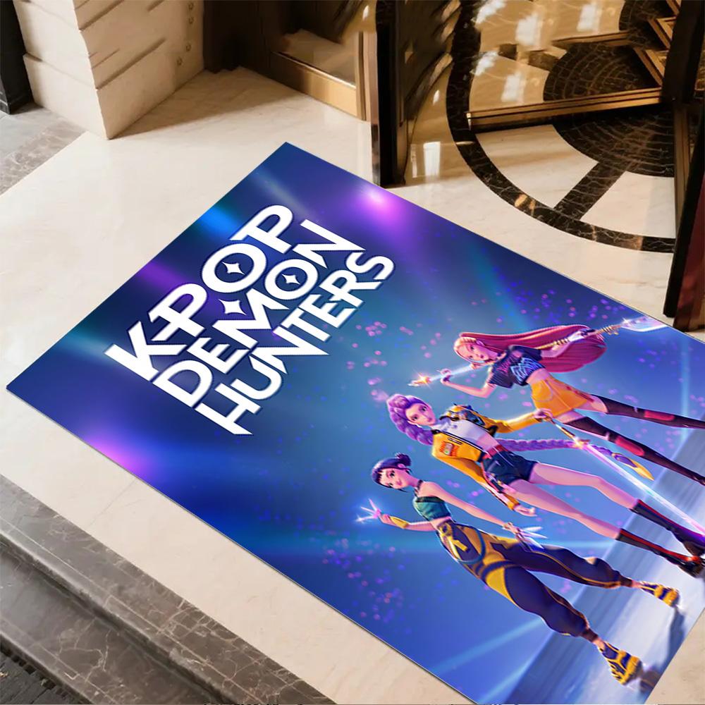 K-pop Demon Hunters Area Rug Design for Foyer Kitchen Living Rooms Dining Room Antislip Carpet Office home decor