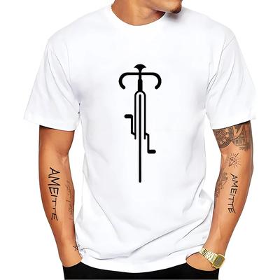 Cyklistická trička Bike Lines Pánské pouliční tričko Letní móda Pánské Dámské Ležérní tričko Streetwear Estetické Hipsterské tričko Top