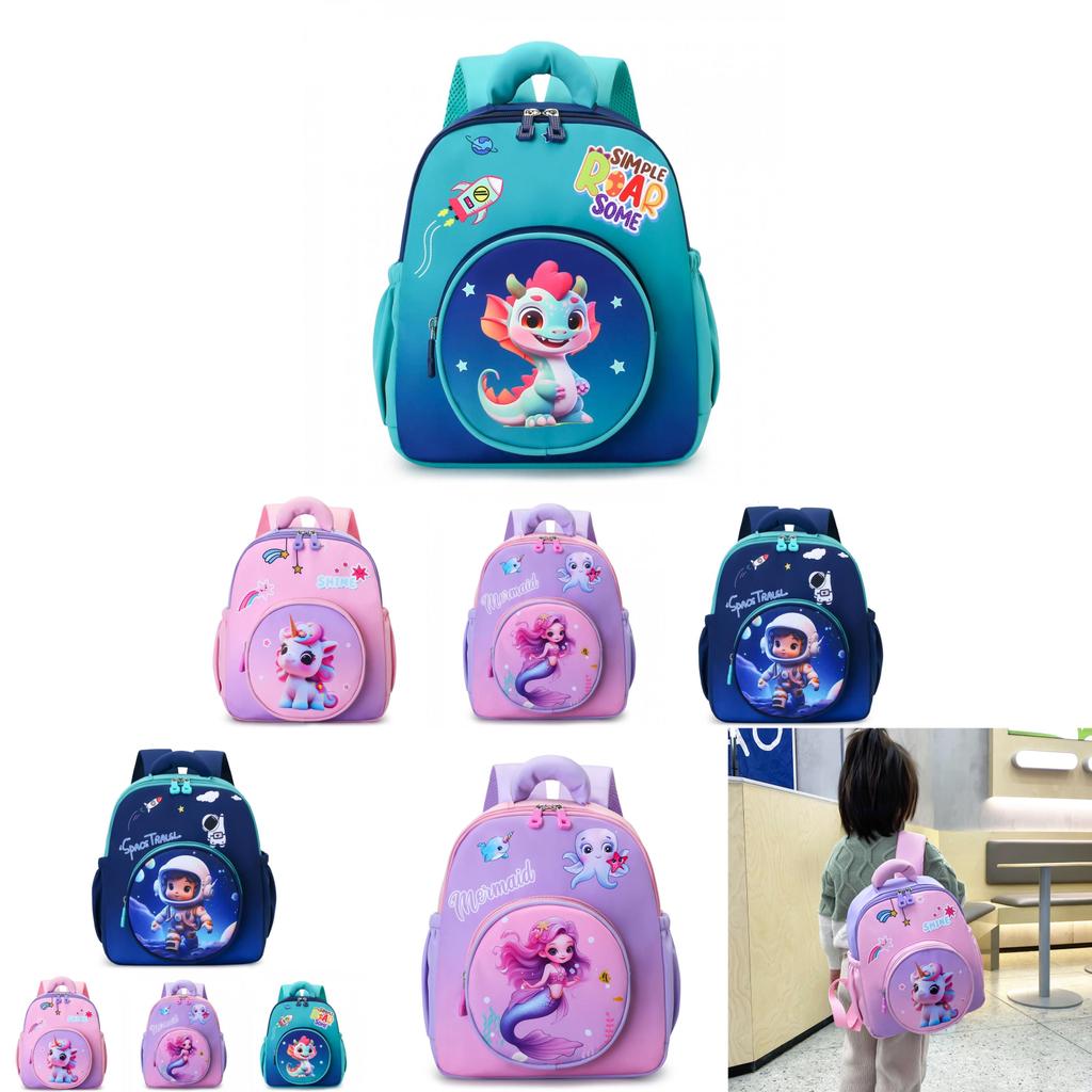 Childrens Cartoon Backpack For Preschoolers With Breathable Nylon And Mermaid And Unicorn Cartoon Print For School Use