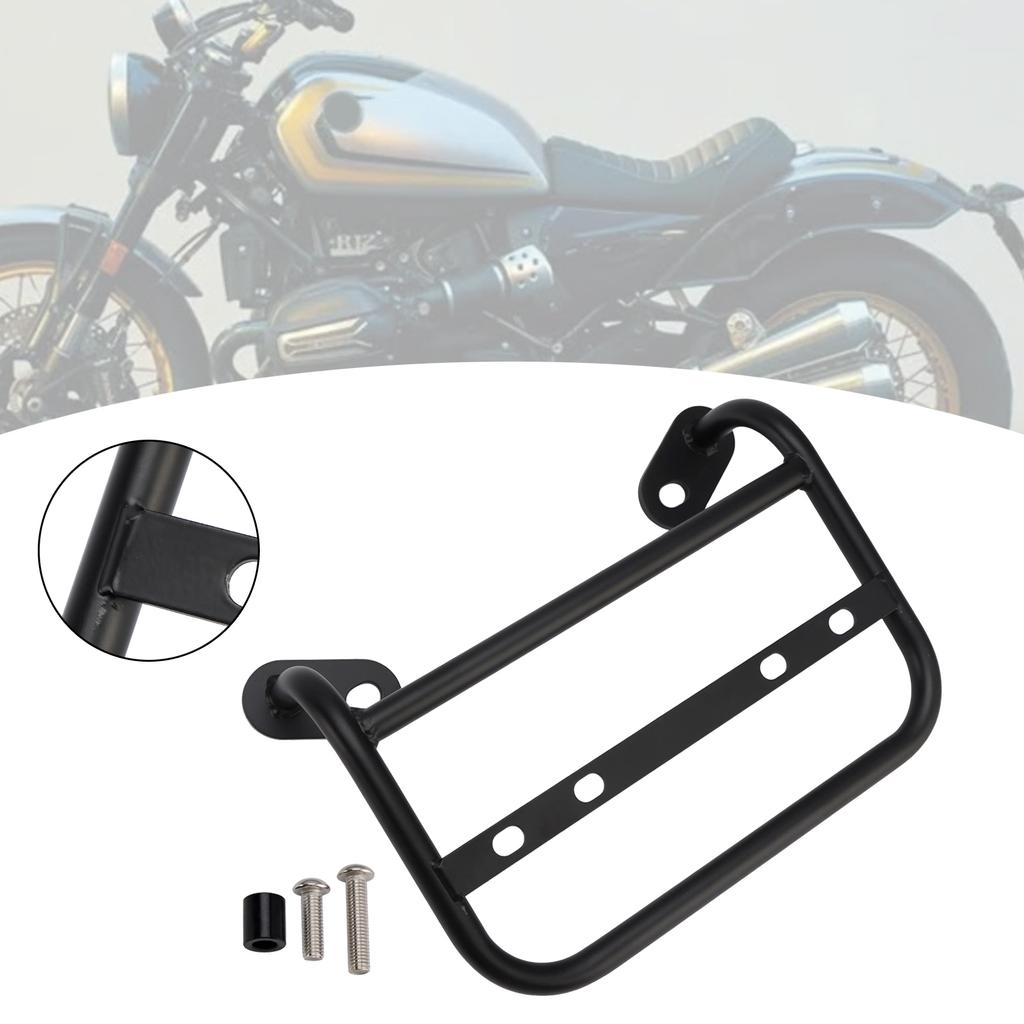 Luggage Rack Side Saddle Bag Mount Bracket Black Steel For Bmw R12 2024-2025