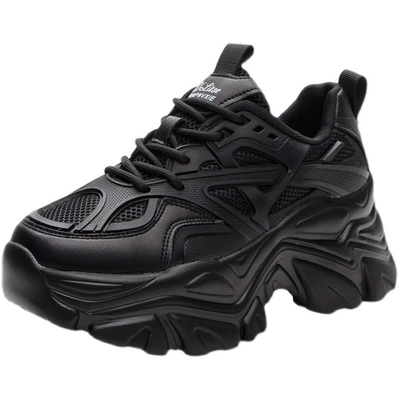 Daddy shoes women's 2025 new spring and autumn women's shoes are popular, versatile thick-soled height-increasing running casual sports shoes