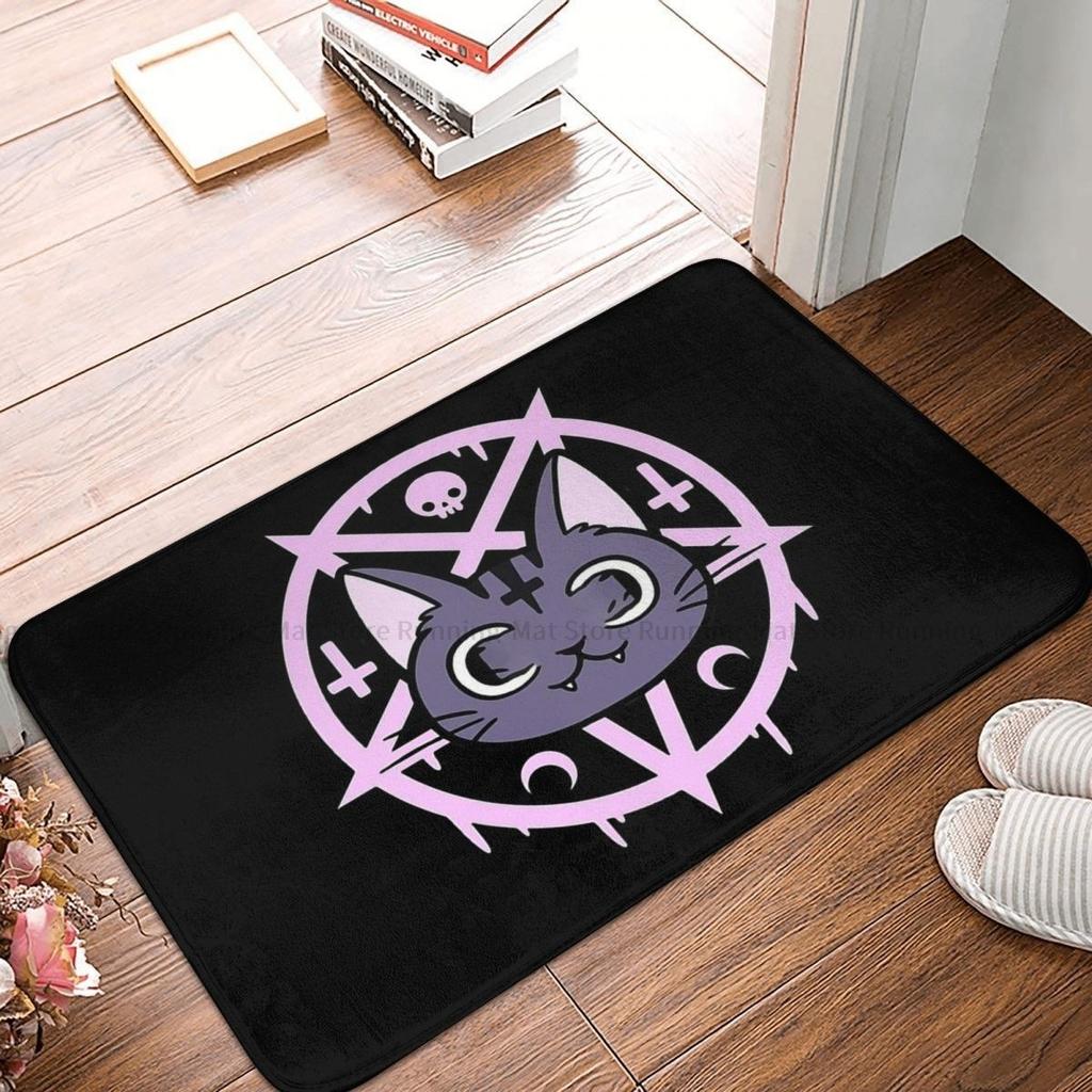 Goth Subculture Rock Romance Absorbent Bathroom Bedroom Door Rug Kitchen Balcony Living Room Entrance Carpet Home Decoration