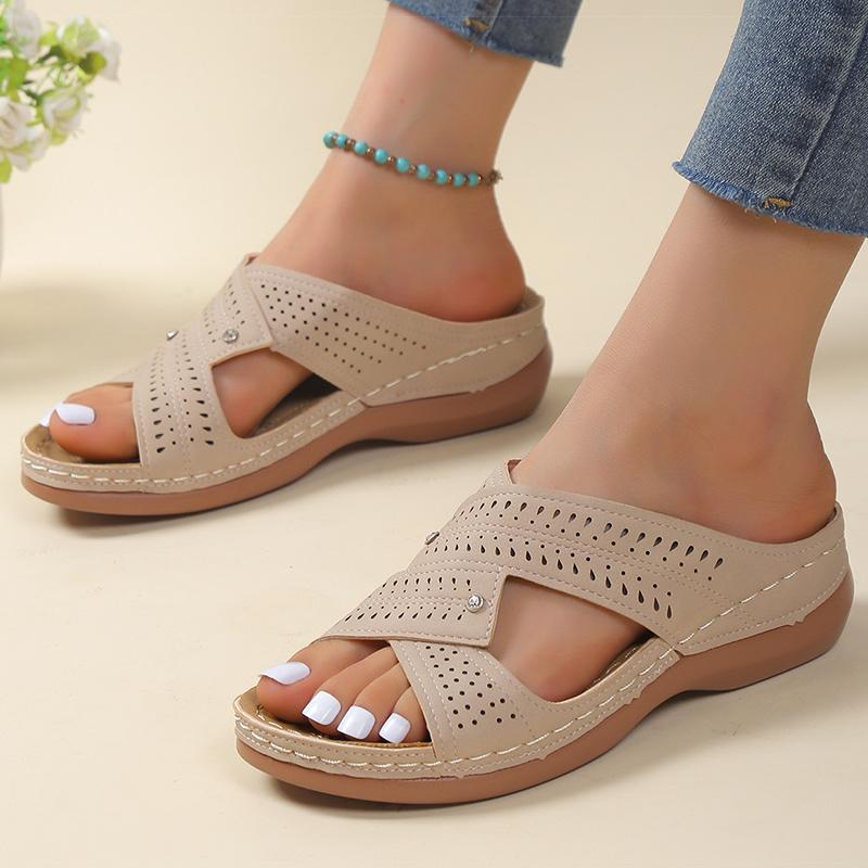 fashion Women Sandals Elegant Summer Sandals Shoes For Women 2024 New Low Heels Sandalias Mujer Casual Slippers Shoes Summer Footwear
