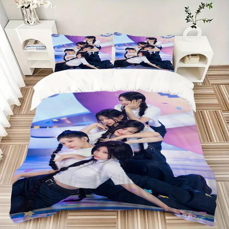 Girl Group Performance Print 3Pcs Bedding Setduvet Cover With 2 Bedropillowcase Home Birthday Gift