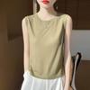 2025 Sommer Damen Feinstrick Ärmelloses Tanktop