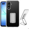 Silicone Case - BOOLING - for Samsung Galaxy A17 4G/5G - with Adjustable Silver Stand