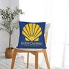 Buen Camino De Santiago Square Pillow Covers Polyester Seat Pilgrim Cushion Cover Funny Decor Throw Pillow Case 40*40