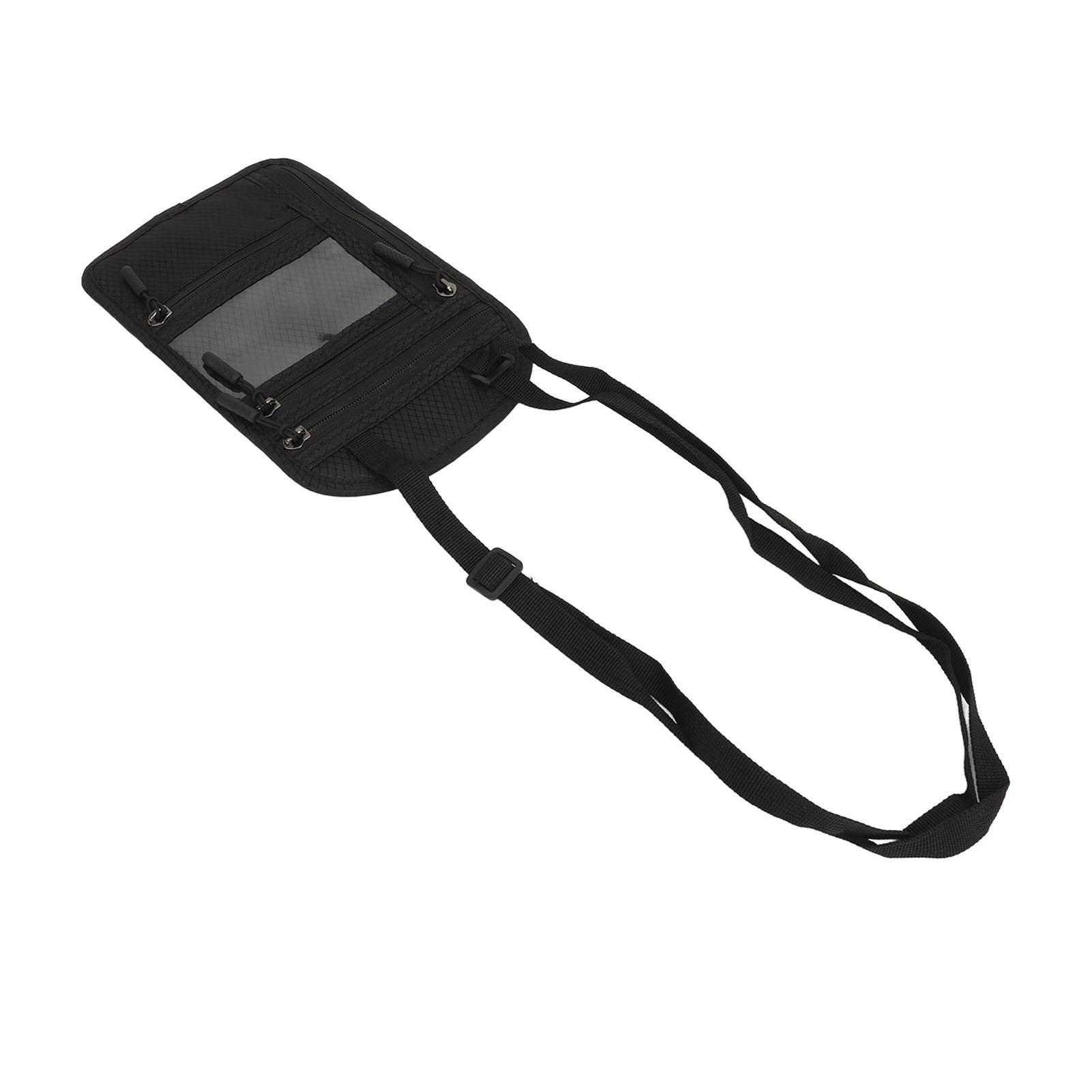 

Держатель паспорта шейный кошелек нейлоновый противоугонный водонепроницаемый многослойный дизайн дорожный шейный кошелек для мужчин