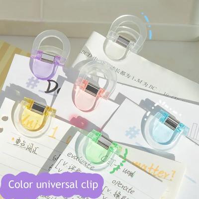 8Pcs Paper Clip, Multi-purpose Invisible Leg Shortening Clip, Candy Color Binder Clips, Page Holder Office Study Binder Clips