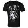 In Flames Flame Art Pattern T-shirt de groupe Melodic Death Metal Style Streetwear Décontracté T-shirt en Coton Pour Unisexe Et Unisexe