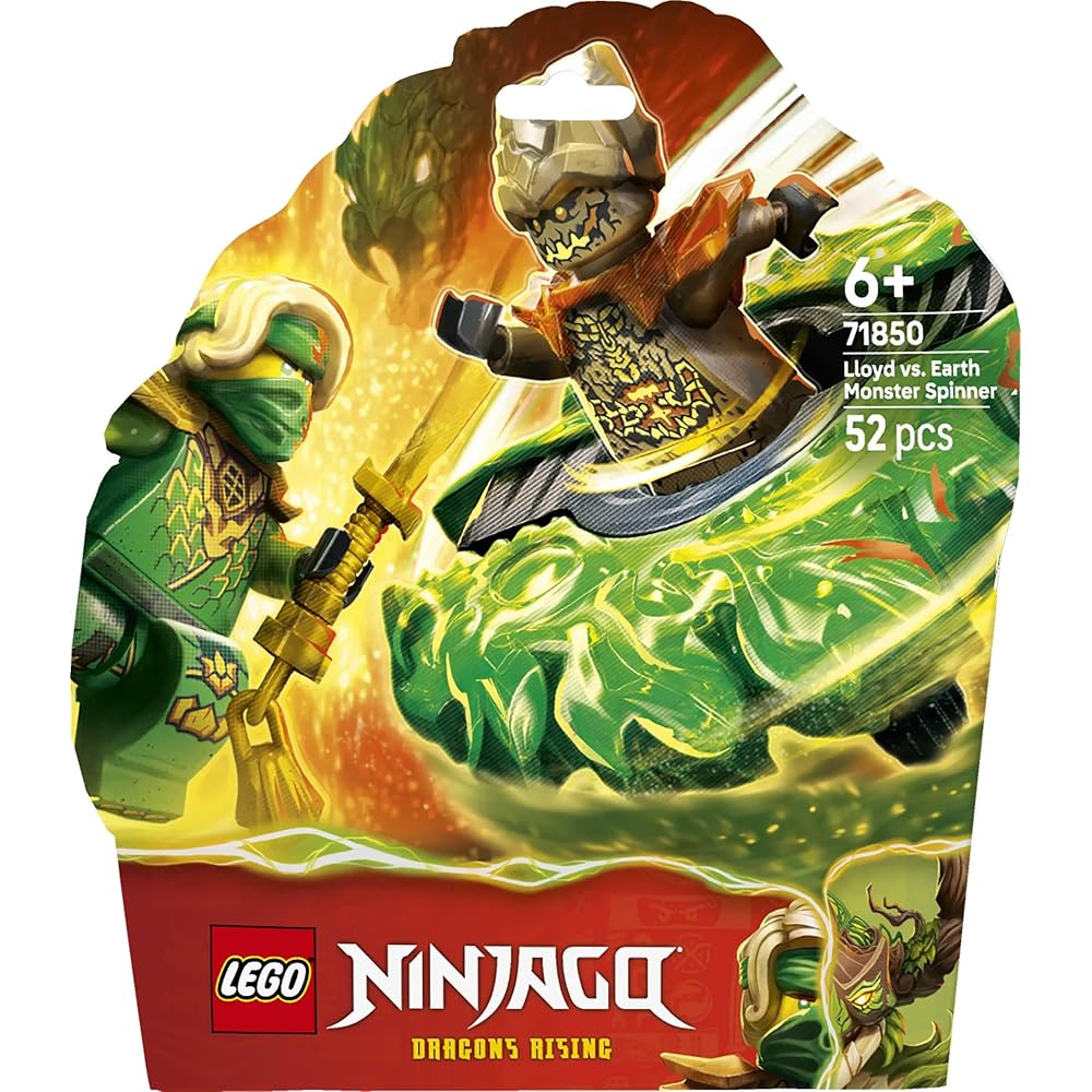 LEGO Ninjago Lloyd Vs Elemental Monster Spinner Toy Building Set for Kids Ages 6-9