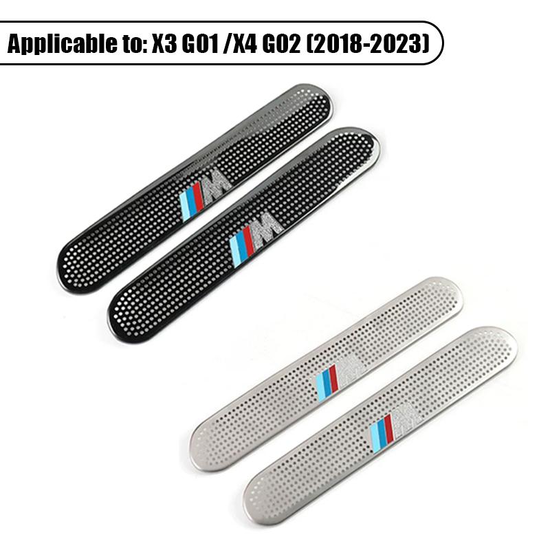 CDKO4 2Pcs Car Air Outlet Protective Cover Dust Proof Net Interior Stickers Accessories For BMW 3 4 5 6 7 Series X1 X2 X3 X4 X5 X6 F30