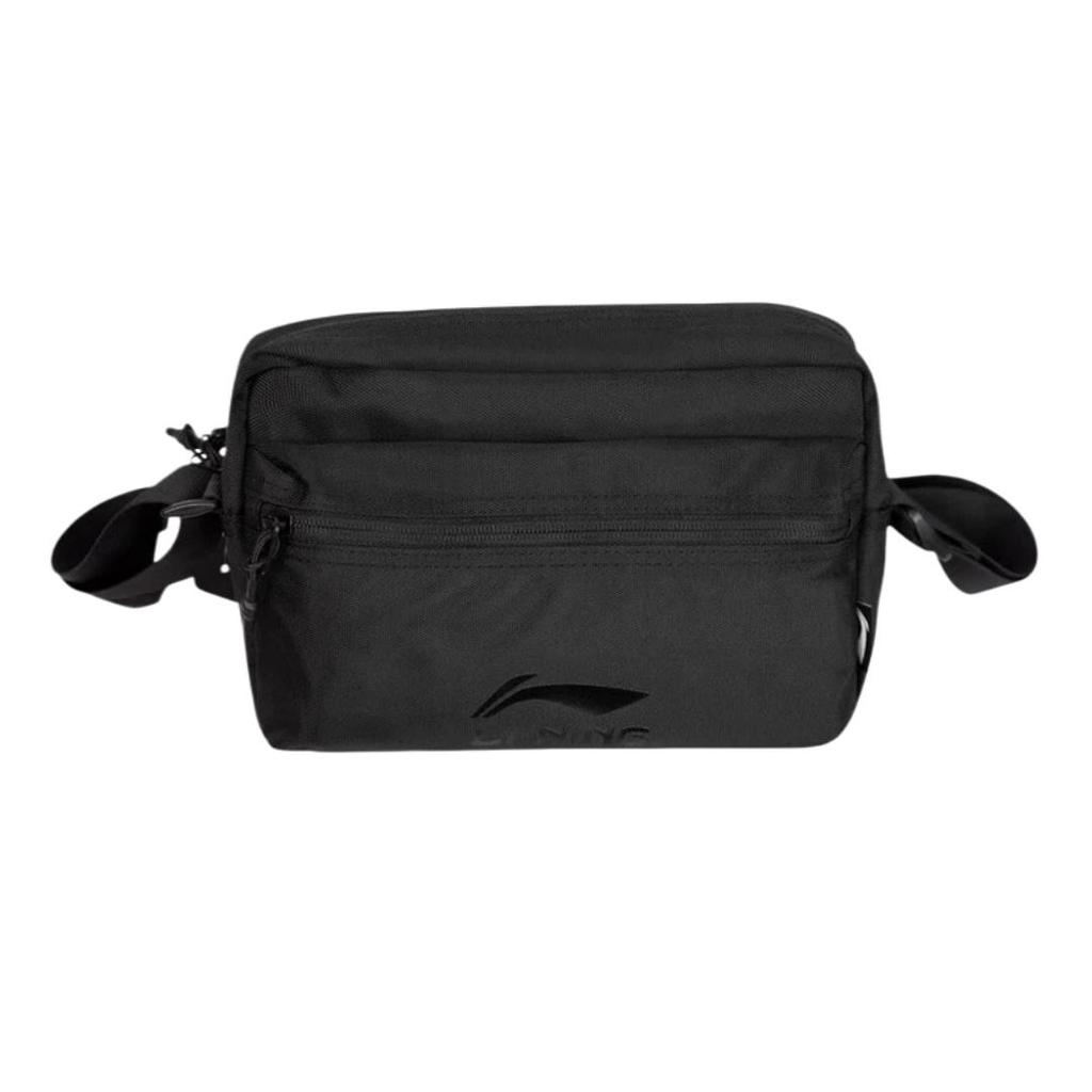 Li-Ning Crossbody Bag, Shoulder Bag, Underarm Bag, Commuter Bag, Cycling Bag, Travel Bag, Black