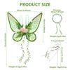 Conjunto de Coroa de Flores e Asas de Fada da Floresta Varinha Mágica Estilo Natureza Fantasia de Fada do Bosque Fantasia para Meninas Adereços de Fantasia para Crianças