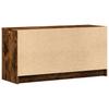 TV Cabinet with LED Lighting Smoked Oak 100 x 34 x 50 cm
