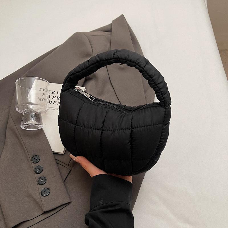 Mini cloud bag rhombus new simple down bag handbag mini small bag mobile phone bag