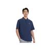 Skechers Fashion Simple Pullover Breathable Short Sleeve Polo Shirt Men Tops Navy-Blue L225M167-00DU
