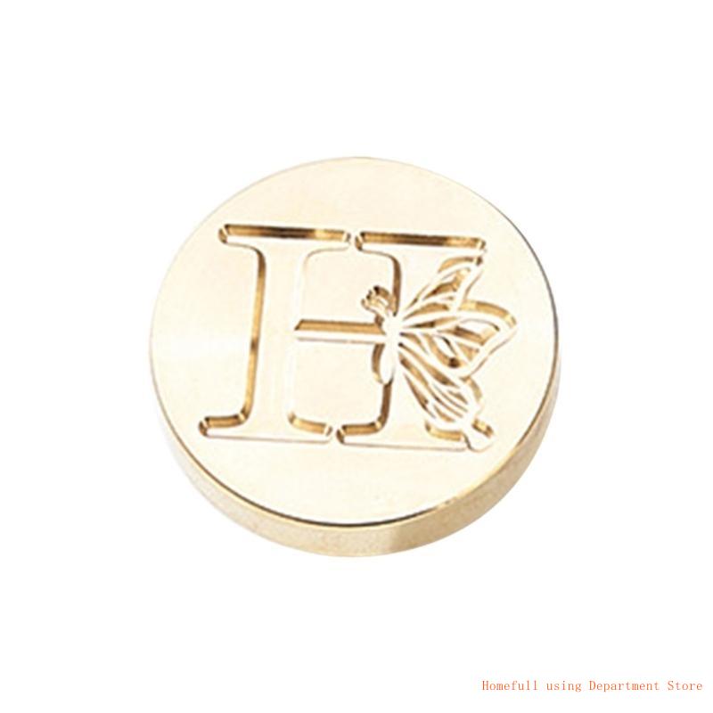 Butterfly Letter Pattern Wax Stamp Head, Sealing Wax Stamp Head Replacement