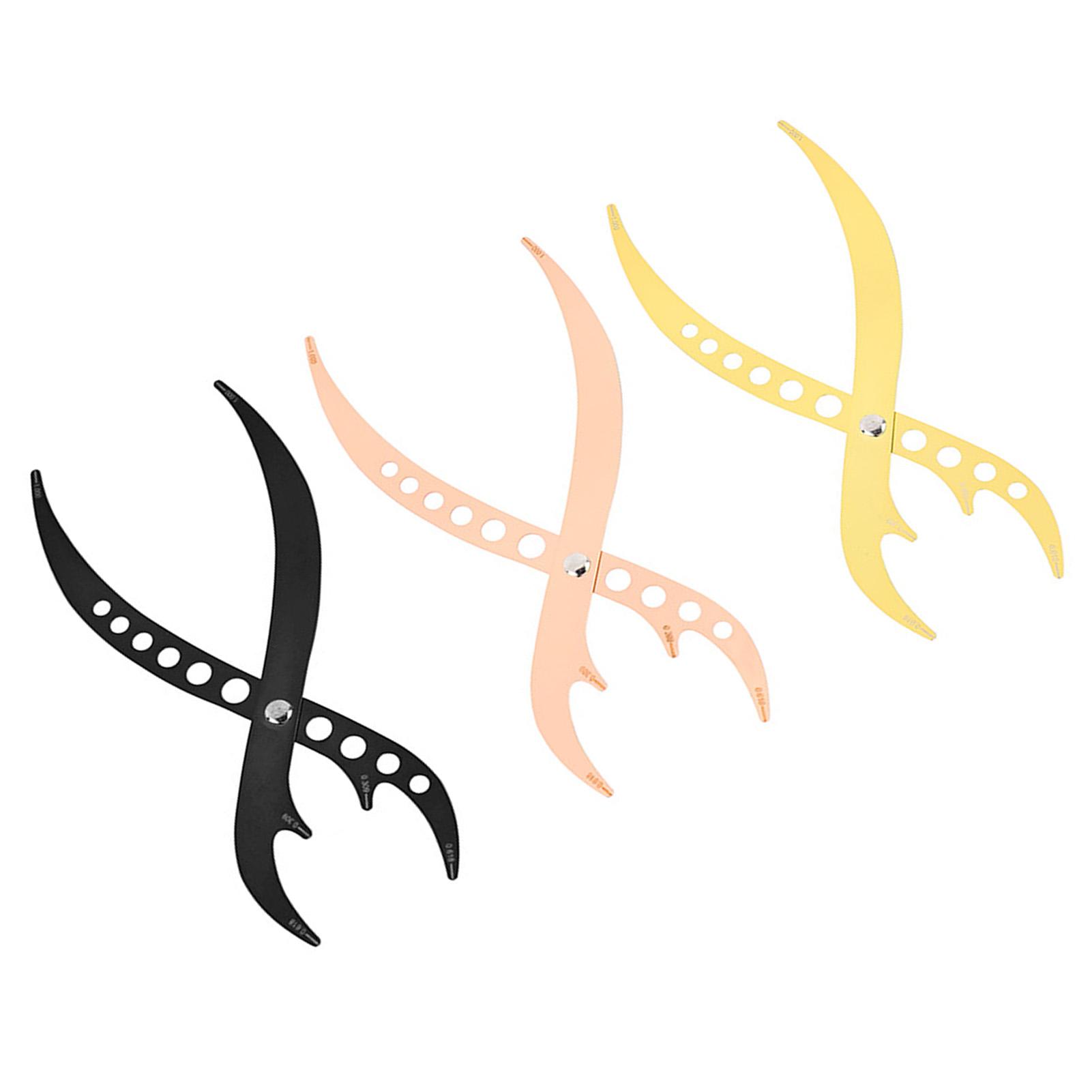 

3 шт. трафарет для бровей линейка многоразовый инструмент для позиционирования микроблейдинга бровей для путешествий домой