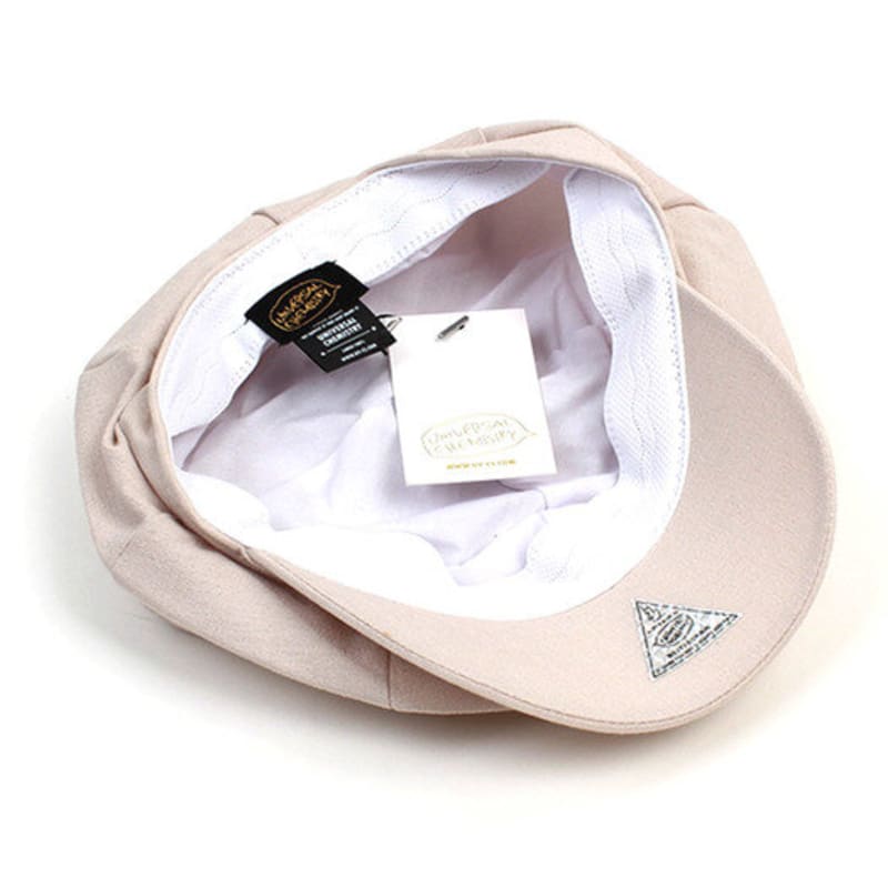 Universell kemi Modern Linne Kräm Newsboy-keps