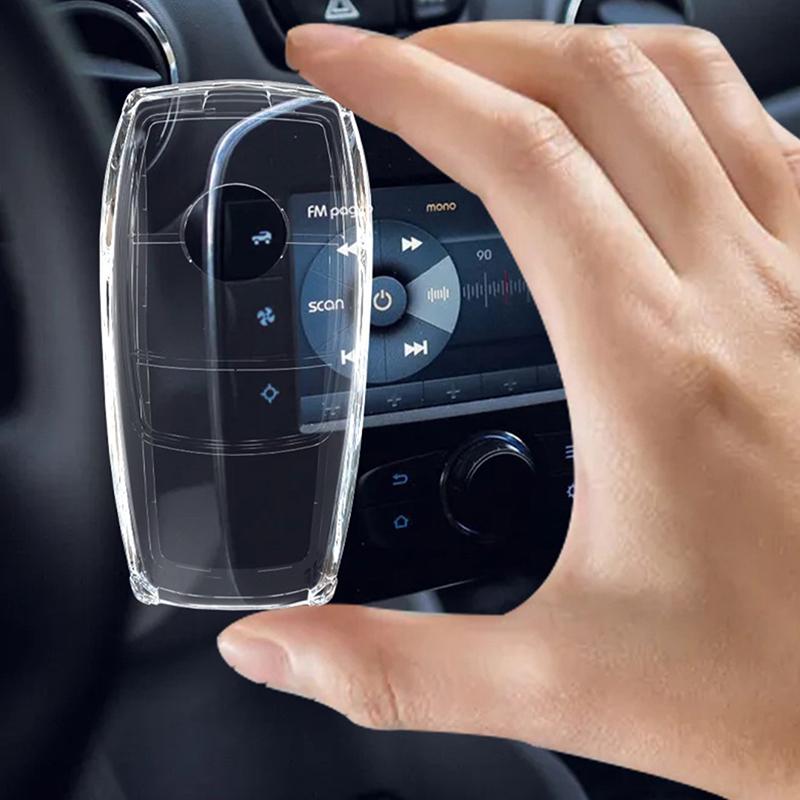 Tpu Transparent Car Key Case Cover For Mercedes Benz Class Key Shell Protector