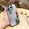 Buddha Art Pattern Phone Case For iPhone 17,16,15,14,13,12,11 Plus,Pro Max,XS,Colored Silver Plated Inside Cover