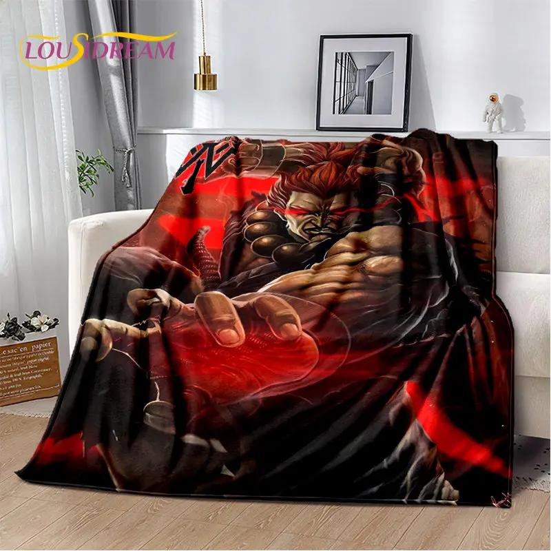 Retro Game Street Fighter Gamer Soft Plush Blanket,Flannel Blanket Throw Blanket for Living Room Bedroom Bed Sofa Picnic Cover