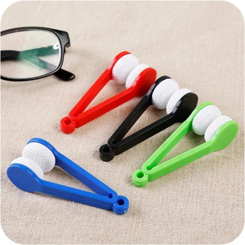 Glasses/Sunglasses Cleaning Tool,Portable Multifunctional Microfiber Wipe & Brush