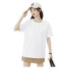 MJ STYLE 100% Cotton Short Sleeve T-Shirt for Women 2026 Spring Summer New Simple Cute Bow Casual Half Sleeve Top