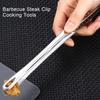 Food Tong Non-Slip Long Handle Multifunctional 304 Stainless Steel Barbecue Steak Clip Cooking
