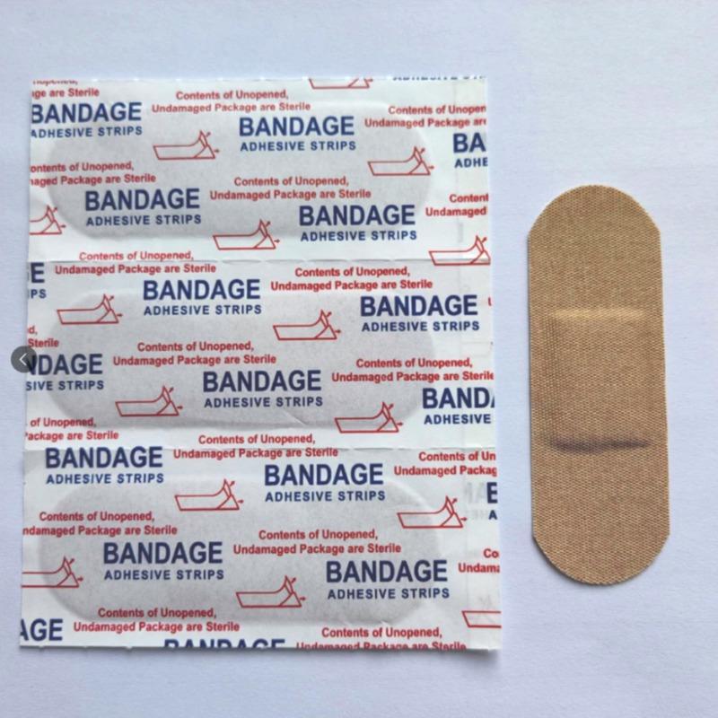 50pcs Fabric Adhesive Bandages - Flexible Breathable First Aid for Fingertip Knuckle Wound Care, Multi-Size Family Emergency Kit