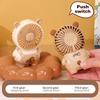 Cartoon Cute Capybara Fan High Quality Summer Portable Handheld Fan  Mini Pocket Fan Rechargeable Desktop Fan Gifts
