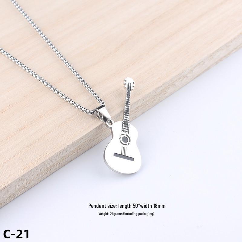 Colier Unisex cu Pandantiv Cruce Stil Hip-Hop - Accesoriu Bijuterie din Oțel Inoxidabil