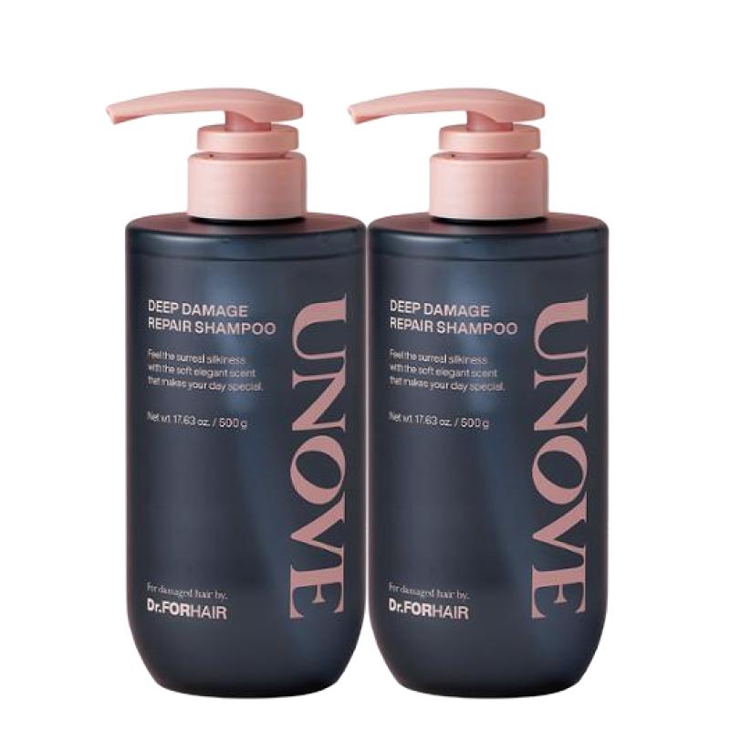 

UNOVE Deep Damage Repair Shampoo Intensive Protein Care & Moisture Repair 500g x 2 Set (Sweet Breeze / Rosy Aura)