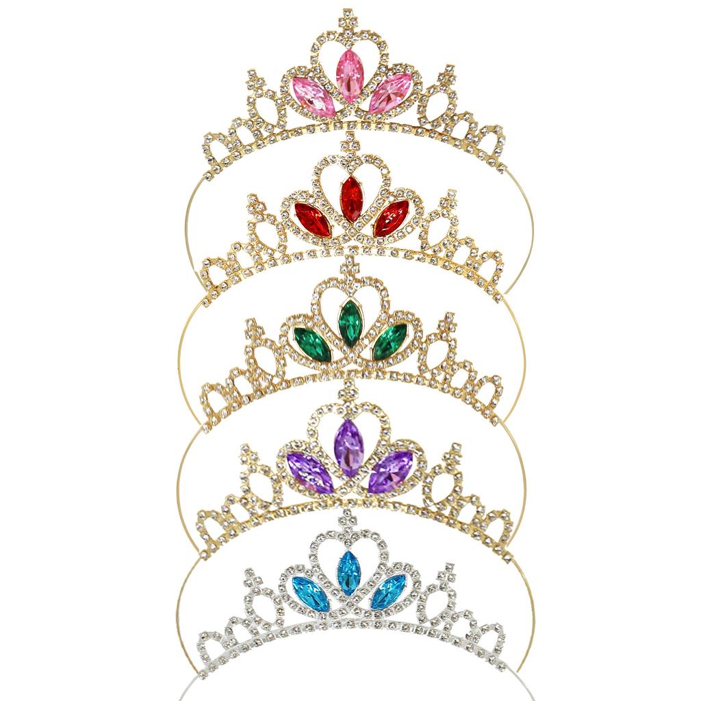 2024 Frozen Princess Crown Headgear Girls Birthday Gift Hair Accessories Fashion Headband Delicate Elsa Crown