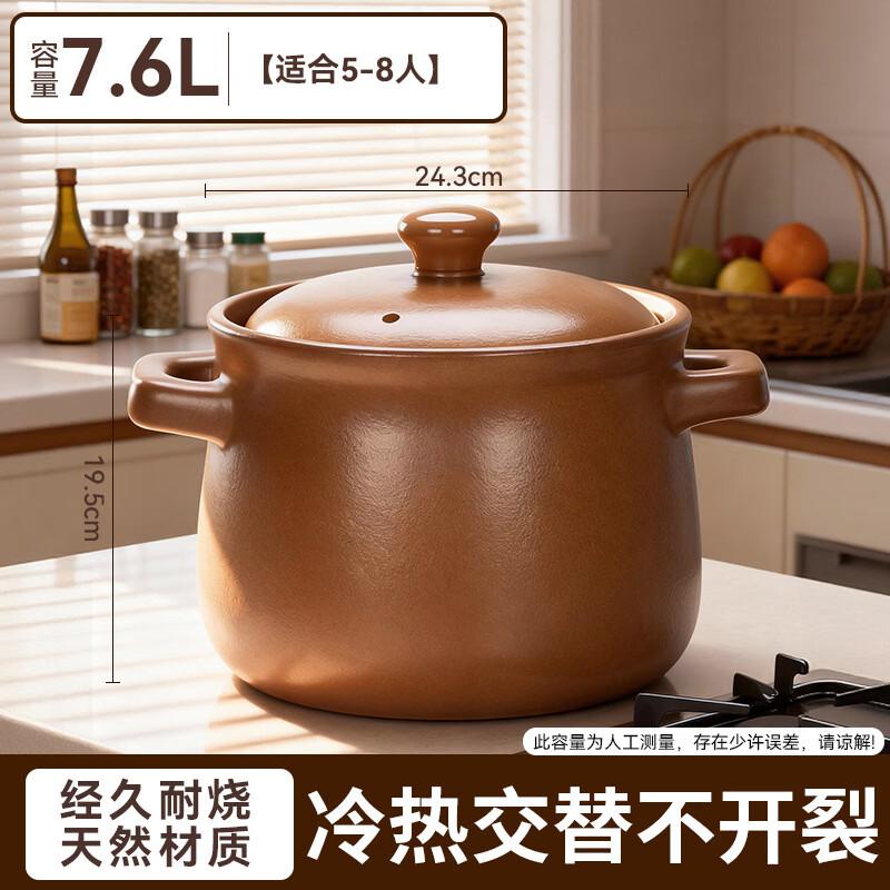 Traditional Unglazed Ceramic Stew Pot